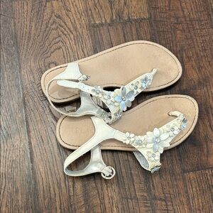 The Children's Place Cream Floral Sandals